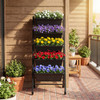 5-Tier Vertical Raised Garden Bed with Wheels for Backyard
