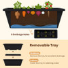 5-Tier Vertical Raised Garden Bed with Wheels for Backyard