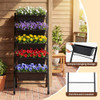 5-Tier Vertical Raised Garden Bed with Wheels for Backyard