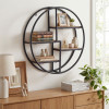 Decorative Circular Metal Wall Mounted Shelf for Display