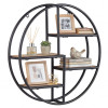 Decorative Circular Metal Wall Mounted Shelf for Display