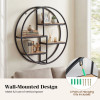 Decorative Circular Metal Wall Mounted Shelf for Display