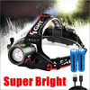 3Modes Tail Warning Rechargeable LED Headlamp Headlight Zoomable Lamp Flashlight
