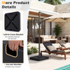 Cantilever Patio Umbrella Base 220 LBS Water and Sand Fillable Weighted Stand