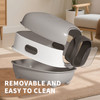 E-type large cat specific litter box, closed and detachable litter box, flip design, odor proof, easy to clean