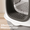 E-type large cat specific litter box, closed and detachable litter box, flip design, odor proof, easy to clean