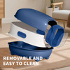 E-type large cat specific litter box, closed and detachable litter box, flip design, odor proof, easy to clean