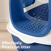 E-type large cat specific litter box, closed and detachable litter box, flip design, odor proof, easy to clean