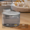 Late night silent pet cat automatic water dispenser with silent circulation and flowing water, allowing pets to actively drink more water