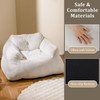 Bean Bag Chair Plush Lazy Sofa with Ultra-soft Velvet Cover