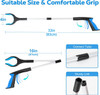 Grabber Reacher Tool - 32' Extra Long Foldable Gripper and Reaching Tool - Heavy Duty Pick Up Stick Grabbers for Seniors, Trash, Surgery Recovery Must Haves Gifts