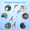 Grabber Reacher Tool - 32' Extra Long Foldable Gripper and Reaching Tool - Heavy Duty Pick Up Stick Grabbers for Seniors, Trash, Surgery Recovery Must Haves Gifts