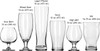 Craft Brews Assorted Beer Glasses Set of 6, Versatile, Premium Beer Glass Set, Craft Beer Glasses for Pilsner, Stout, Lager, IPA & More
