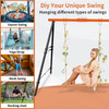 Metal Swing Stand Swing Sets for Backyard,Powder Coated Swing Frame of Swing Set with Extra Side Bars,880 Lbs Heavy-Duty A-Frame Outdoor Swing Fits Swing Chair,Porch Swing