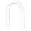 Metal Garden Arch Trellis,Adjustable Arbor Trellis,White