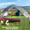 Camping Sleeping Pad, Ultralight Camping Mat with Pillow Built-in Foot Pump, 4" Thick Inflatable Sleeping Mat Compact for Backpacking, Hiking, Car Traveling, Camp Tent