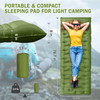Camping Sleeping Pad, Ultralight Camping Mat with Pillow Built-in Foot Pump, 4" Thick Inflatable Sleeping Mat Compact for Backpacking, Hiking, Car Traveling, Camp Tent