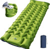 Camping Sleeping Pad, Ultralight Camping Mat with Pillow Built-in Foot Pump, 4" Thick Inflatable Sleeping Mat Compact for Backpacking, Hiking, Car Traveling, Camp Tent