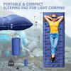 Camping Sleeping Pad, Ultralight Camping Mat with Pillow Built-in Foot Pump, 4" Thick Inflatable Sleeping Mat Compact for Backpacking, Hiking, Car Traveling, Camp Tent