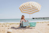5.5 Ft Portable Beach Umbrella, Lightweight UV Protection Sunshade with Tilt Pole & Carry Bag, Outdoor Canopy Umbrella for Beach, Sand, Pool, Patio, Camping, Travel, or Backyard Shade