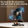 Cell Phone Stand with Instant Wireless Induction Bluetooth Speaker, No Bluetooth Pairing Needed, 1-Second Connection, HD Surround Sound, Practical Gifts for men, women, Dad, Mom, Hearing Impaired