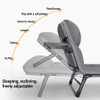 1-pack American style patio folding bed, outdoor patio furniture, comfortable ergonomic single recliner, patio chaise folding bed with mattress, garden, patio furniture, portable patio office camping