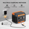Portable Power Station 300W&Foldable Solar Panel, Li-Ion Battery Bank With AC/USB/DC Outputs, 230.88Wh Solar Generator For Camping with18V/60W Portable Solar Charger ,Home Emergencies & Outdoor Trips