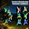 3Pack Solar Hummingbird Butterfly Dragonfly Wind Chimes 7 Color Changing Wind Chime for Outside IPX4 Waterproof Outdoor Garden Yard Decor