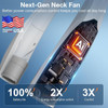 Neck Fan, 6 Speeds Adjustable Portable Personal Fan Rechargeable, Faster Cooling Wearable Fan, Ultra Quiet for Home, Office, Travel, Outdoor