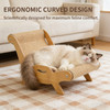C-type sisal cat lounge chair - a breathing lounge chair that combines scratch, rest, and paw grinding in a minimalist art form