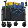 Foldable trolley, equipped with wheels, with a load capacity of 220 pounds, a sturdy and durable mini foldable portable van with adjustable handles