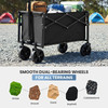 Foldable trolley, equipped with wheels, with a load capacity of 220 pounds, a sturdy and durable mini foldable portable van with adjustable handles