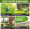 Sprinklers for Yard, Lawn & Garden Sprinkler Automatic 360 Rotating for Large Area Coverage, Grass Water Sprinkler for Kids and Pets Water Fun