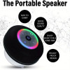 Waterproof Bluetooth Shower Speaker - USB Rechargeable, with Suction Cup Mount, Wireless Bathroom Speaker featuring Clear Audio and Easy Button Control (Black)