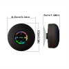 Waterproof Bluetooth Shower Speaker - USB Rechargeable, with Suction Cup Mount, Wireless Bathroom Speaker featuring Clear Audio and Easy Button Control (Black)