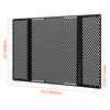 RV Screen Door Protector, Adjusts from 22 to 31.5 inch, Adjustable Door Grille, Easy to Install, Reinforced Breathable Honeycomb Holes, Iron Camper RV Entry Protector for Pet Protection, Black
