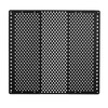 RV Screen Door Protector, Adjusts from 22 to 31.5 inch, Adjustable Door Grille, Easy to Install, Reinforced Breathable Honeycomb Holes, Iron Camper RV Entry Protector for Pet Protection, Black