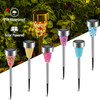 6Packs Solar Garden Lights Outdoor Solar Pathway Lights IP44 Water-resistant Landscape Lights 8Hrs Lawn Lamps for Yard Driveway Walkway