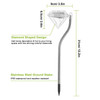4Pcs Solar Garden Light Outdoor Diamond LED Light 7-Color Changing IP65 Waterproof Pathway Stake Decorative Lamp for Garden Patio Yard Walkway