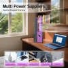 Desk Fan, 13 Inch Portable Bladeless Fan, Small Quiet Table Fan with 60°Oscillating, 9 Speeds & 9H Timer, LED Display, Button Control, Easy to Clean, Personal Desktop Fan for Bedroom, Office