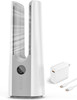 Desk Fan, 13 Inch Portable Bladeless Fan, Small Quiet Table Fan with 60°Oscillating, 9 Speeds & 9H Timer, LED Display, Button Control, Easy to Clean, Personal Desktop Fan for Bedroom, Office