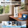 Desk Fan, 13 Inch Portable Bladeless Fan, Small Quiet Table Fan with 60°Oscillating, 9 Speeds & 9H Timer, LED Display, Button Control, Easy to Clean, Personal Desktop Fan for Bedroom, Office