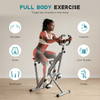 Home squat machine, a 330-pound weight-bearing lower body exercise equipment with adjustable resistance, foldable fitness machine