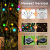 Solar Garden Lights, LED Swaying Solar Lights Outdoor Waterproof, Warm White Firefly Outdoor Decorative Lights, Garden Decor, Yard, Patio, Pathway Decoration Gardening Gifts
