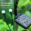 Solar Garden Lights, LED Swaying Solar Lights Outdoor Waterproof, Warm White Firefly Outdoor Decorative Lights, Garden Decor, Yard, Patio, Pathway Decoration Gardening Gifts