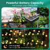 Solar Garden Lights, LED Swaying Solar Lights Outdoor Waterproof, Warm White Firefly Outdoor Decorative Lights, Garden Decor, Yard, Patio, Pathway Decoration Gardening Gifts