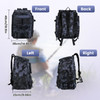42L/11Gal Fishing Backpack Large Capacity Fishing Tackle Storage Bag with Rod Holders 16-Pocket Water-Resistant with Divider Adjustable Padded Straps for Fishing Gear Outdoor Camping Hiking