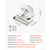 Mattress Vacuum Cleaner, 550W Bed Vacuum Cleaner with 18Kpa Powerful Suction and Dual Dust Bin, HEPA Filter & Heating, Ultrasound Tech & Cleaning Lights, Handheld for Bed, Sofa, Corded, White