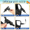 2 Pcs Automatic Chair Umbrella with Universal Clamp 44" UPF 50+ Portable Clamp on Beach Chair Adjustable Wheelchair Umbrella for Outdoor Patio Parasol