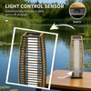 Solar Floor Lamp, Outdoor Garden Lantern Pathway Light & Decorative Driveway Lighting with Auto On/Off LED Lights